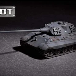 07161 | Trumpeter 1/72 German King Tiger Porsche Turret Tank W/ 105mm Kwk L/68 Scaled Plastic Model Kit