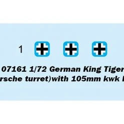 07161 | Trumpeter 1/72 German King Tiger Porsche Turret Tank W/ 105mm Kwk L/68 Scaled Plastic Model Kit -Trumpeter Sales Shop TRU 07161 03 1200x800 1
