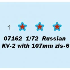 07162 | Trumpeter 1/72 Russian KV-2 Tank W/ 107mm Zis-6 Scaled Plastic Model Kit -Trumpeter Sales Shop TRU 07162 53 1200x800 1