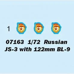 07163 | Trumpeter 1/72 Russian JS-3 W/ 122mm BL-9 Tank Scaled Plastic Model Kit -Trumpeter Sales Shop TRU 07163 57 1200x800 1