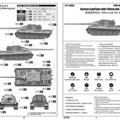 07165 | Trumpeter 1/72 German JagdTiger W/ 128mm Pak 44L-61 Tank Scaled Plastic Model Kit -Trumpeter Sales Shop TRU 07165 04 1200x800 1