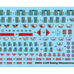 09001 | Trumpeter 1/100 Courtyard House (Beijing Siheyuan) Scaled Plastic Model Kit