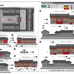 09001 | Trumpeter 1/100 Courtyard House (Beijing Siheyuan) Scaled Plastic Model Kit -Trumpeter Sales Shop TRU 09001 04 1200x800 1