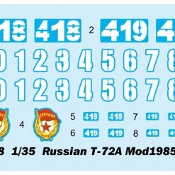09548 | Trumpeter 1/35 Russian 1985 T-72A Main Battle Tank Scaled Plastic Model Kit 9 09548 | Trumpeter 1/35 Russian 1985 T-72A Main Battle Tank Scaled Plastic Model Kit -Trumpeter Sales Shop TRU 09548 03 1200x800 1