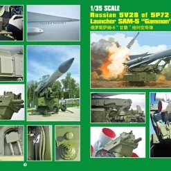 09550 | Trumpeter 1/35 Russian 5V28 Of 5P72 Launcher SAM-5 Scaled Plastic Model Kit -Trumpeter Sales Shop TRU 09550 12 1200x800 1