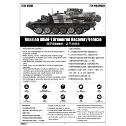 Trumpeter 09553 | Tamiya 1/35 Russian BREM-1 Armoured Recovery Vehicle Scaled Plastic Model Kit -Trumpeter Sales Shop TRU 09553 17 1200x800 1