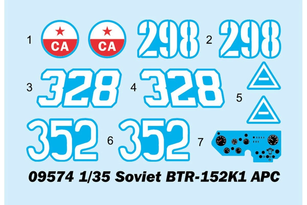 09574 | Trumpeter 1/35 Soviet BTR-152K1 APC Scaled Plastic Model Kit 5 09574 | Trumpeter 1/35 Soviet BTR-152K1 APC Scaled Plastic Model Kit - Image 3
