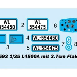 09593 | Trumpeter 1/35 L4500A Mit 3.7cm Flak 37 Scaled Plastic Model Kit -Trumpeter Sales Shop TRU 09593 07 1200x800 1