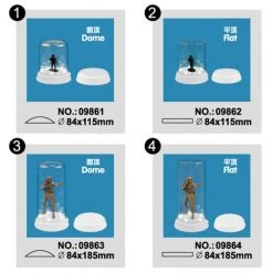 09861 | Trumpeter Model Plastic Display Case 84x115mm W/ LED -Trumpeter Sales Shop TRU 09861 52 1200x800 1