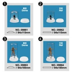 09862 | Trumpeter Model Plastic Display Case 84x115mm W/ LED -Trumpeter Sales Shop TRU 09862 52 1200x800 1