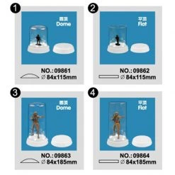 09864 | Trumpeter Model Plastic Display Case 84x185mm W/ LED -Trumpeter Sales Shop TRU 09864 53 1200x800 1