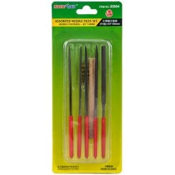 09964 | Trumpeter Master Tools Modelers Diamond File & Brass Brush Assorted Set 6Pcs