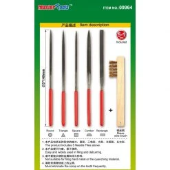 09964 | Trumpeter Master Tools Modelers Diamond File & Brass Brush Assorted Set 6Pcs -Trumpeter Sales Shop TRU 09964 53 1200x800 1