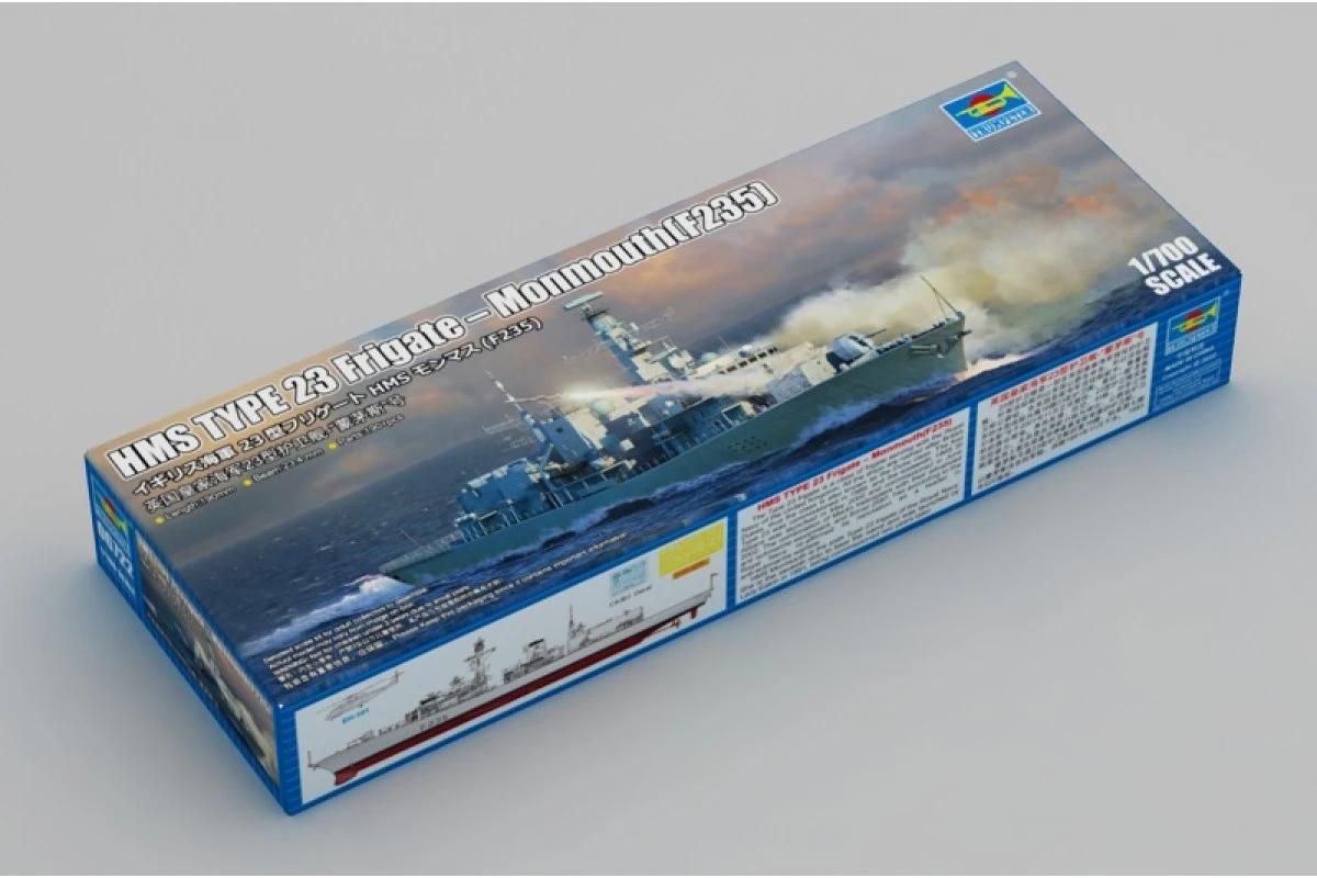 06722 | Trumpeter 1/700 HMS TYPE 23 Frigate – Monmouth (F235) Scaled Plastic Model Kit 4 06722 | Trumpeter 1/700 HMS TYPE 23 Frigate – Monmouth (F235) Scaled Plastic Model Kit - Image 2