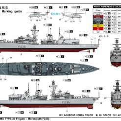 06722 | Trumpeter 1/700 HMS TYPE 23 Frigate – Monmouth (F235) Scaled Plastic Model Kit 10 06722 | Trumpeter 1/700 HMS TYPE 23 Frigate – Monmouth (F235) Scaled Plastic Model Kit -Trumpeter Sales Shop TRU 6722 4 1200x800 1